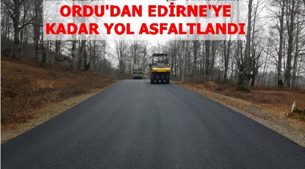 1305 KM YOL ASFALTLANDI