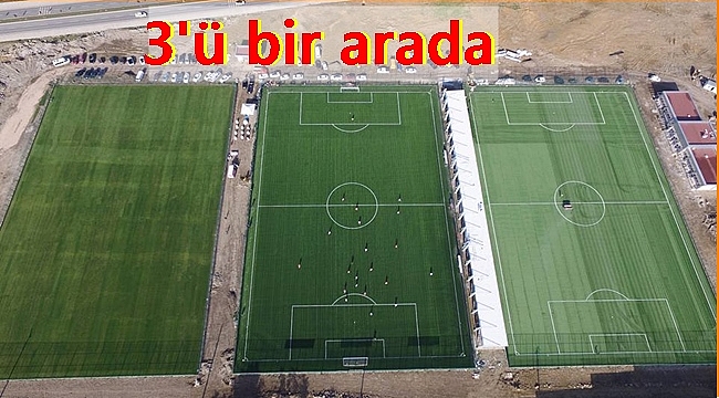 3 FUTBOL SAHASI HİZMETE AÇILDI
