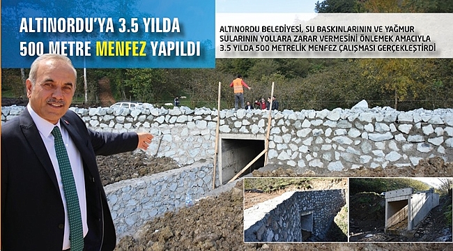 Altınordu&#039;da menfez atağı