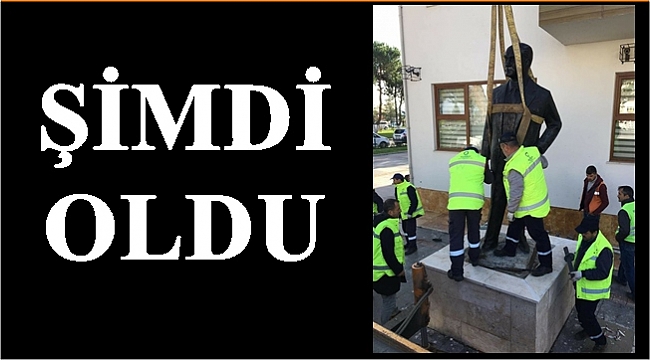Atatürk Heykeli yerine taşındı