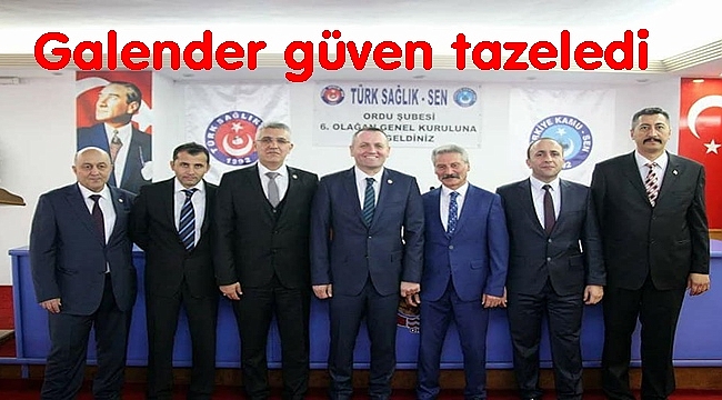 Türk Sağlık Sen Ordu Şubesi Kongre Yaptı