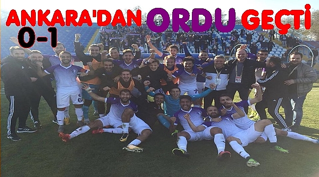Yeni Orduspor Ankara Demirspor&#039;u yendi zirveye ortak oldu