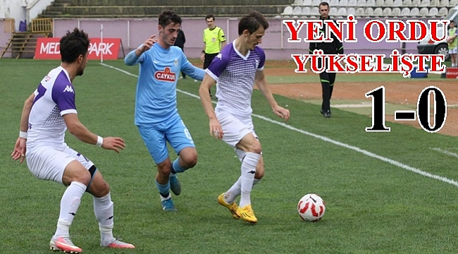Yeni Orduspor  Pazarspor'u tek golle geçti; 1-0