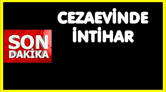 Cezaevinde intihar etti