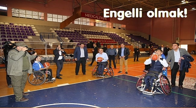 Erten ve Tekintaş engellileri unutmadı