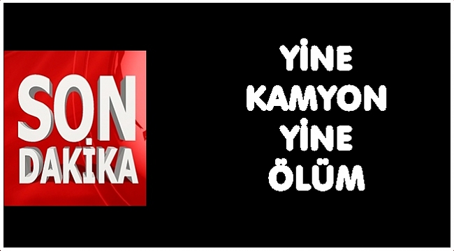 Kamyonun çarptığı yaşlı adam öldü