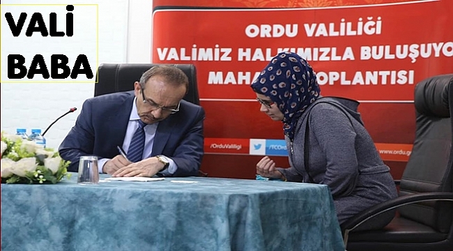 Vali halkı dinliyor