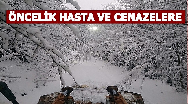 290 araç 350 personelle müdahale ediliyor