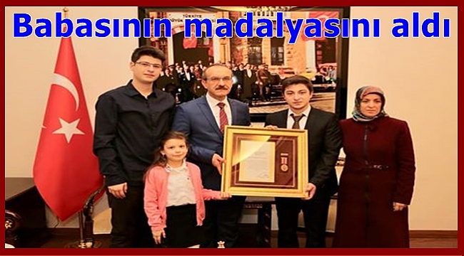 Devlet övünç madalyası ve beratı takdim edildi