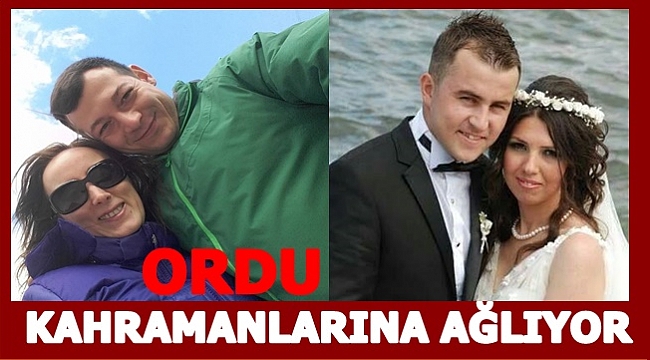 Ordu iki şehidine ağlıyor
