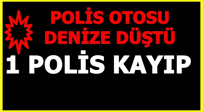 Polis otosu denize düştü