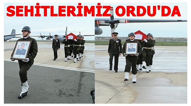 ŞEHİTLERİMİZİ ORDU GİRESUN HAVALİMANI&#039;NDA KARŞILADIK