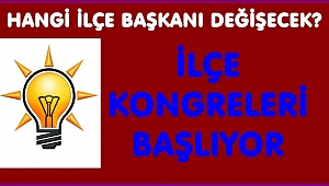 AK parti İlçe Kongreleri 21-28 Şubat'ta yapılacak