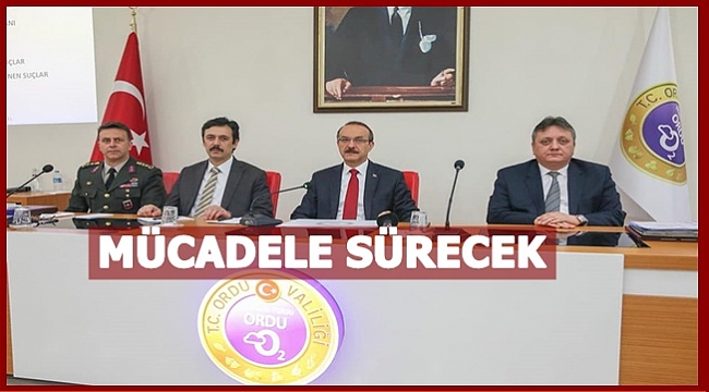 Ordu&#039;nun asayişi masaya yatırıldı