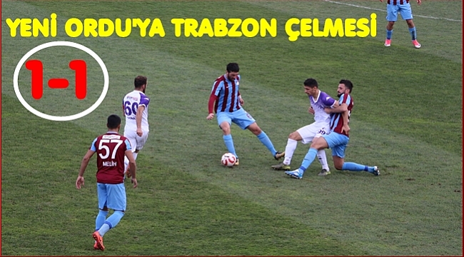 Yeni Ordu zirve yarışında yara aldı