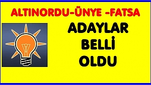 AK Parti'de üç ilçenin başkan  adayları açıklandı