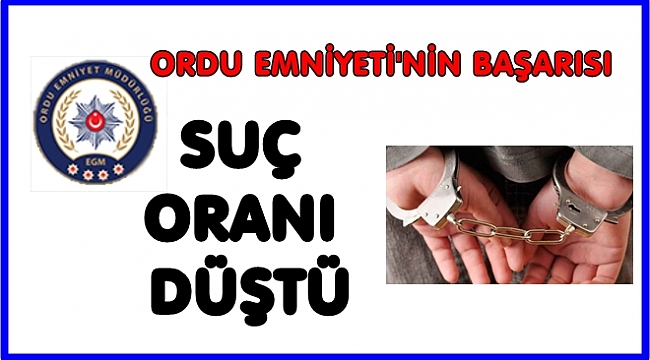 Alınan tedbirlerle suç oranını düşürdüler