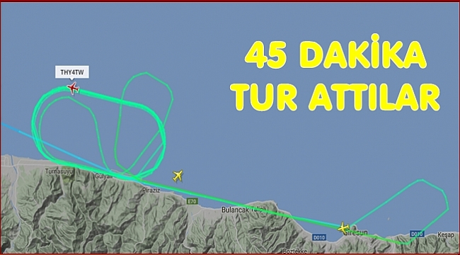 Bulutlar aniden alçalınca uçaklar havada kaldı