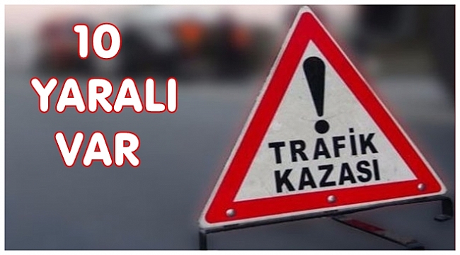 İki otomobil kafa kafaya çarpıştı