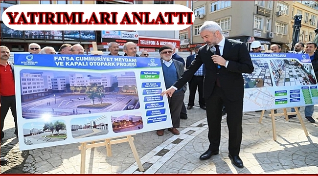 Başkan Yılmaz: Fatsa bu yıl üst yapıda zirveyi yaşayacak