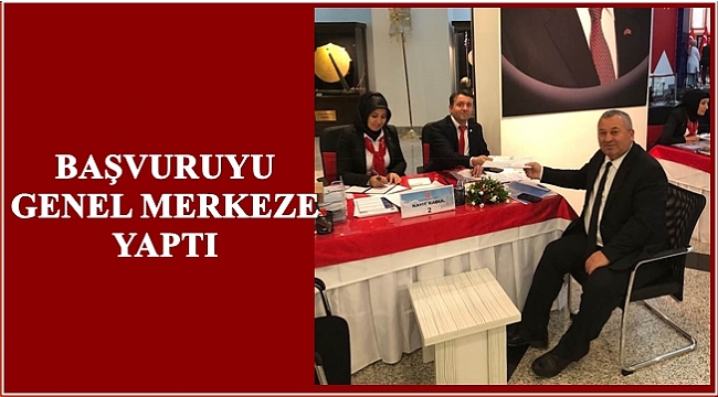 Cemal Enginyurt adaylık başvurusunu yaptı