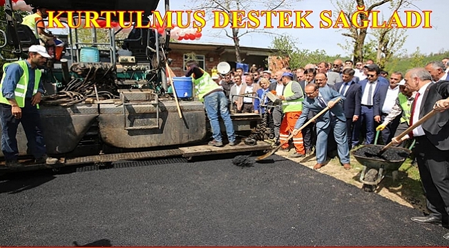 Karadağ Kanyonu'nun yolu asfaltlanıyor