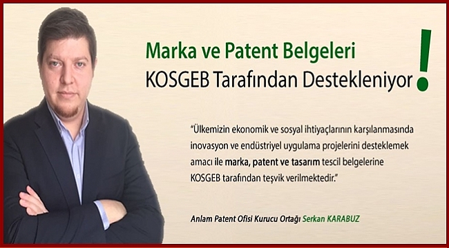 Marka ve patent için bu fırsatı kaçırmayınız