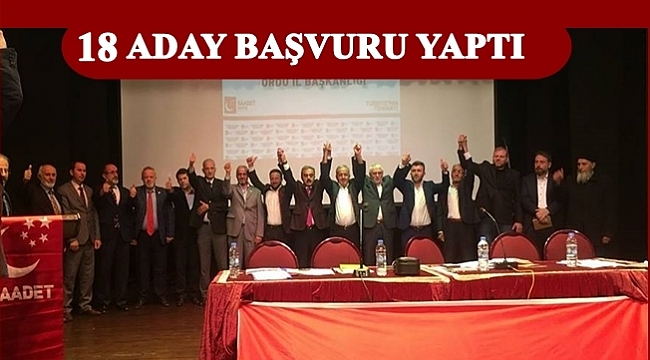 Saadet Partisi'nin aday adayları belli oldu