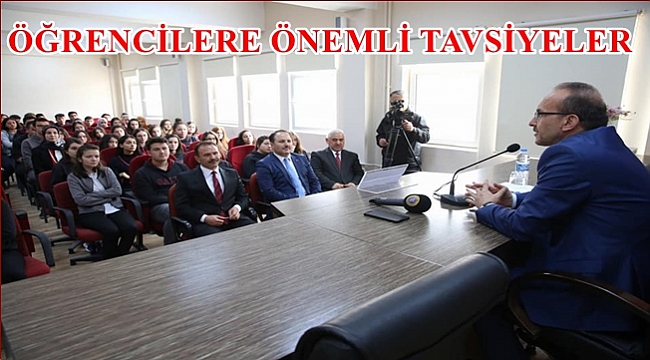 Vali Yavuz: Kendinize gerçekçi hedef koyun