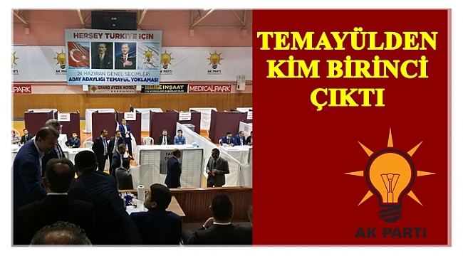 AK Parti milletvekili aday adayları için temayül yaptı