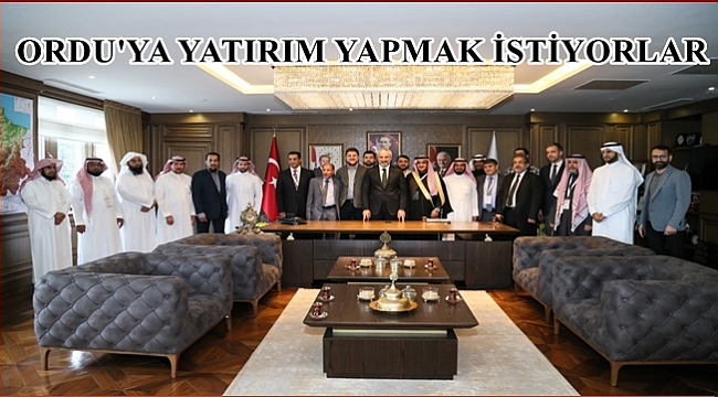 Arap İş Adamları Başkan Yılmaz'ı Ziyaret Etti