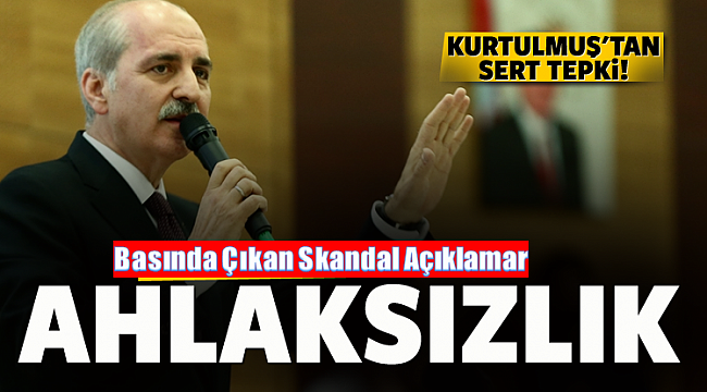 Bakan Kurtulmuş çok sert tepki gösterdi