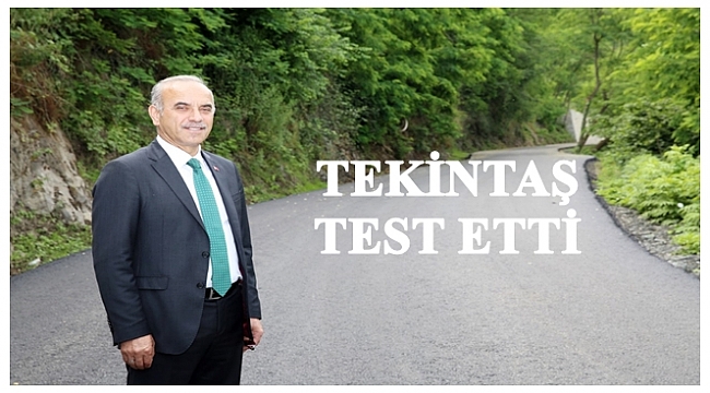 Boztepe'nin alternatif yolu sıcak asfalta kavuştu