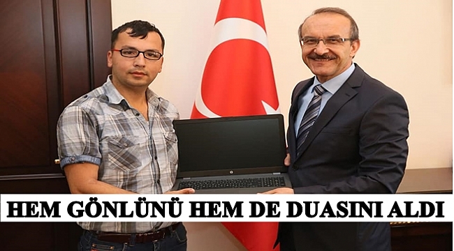 Engelli gencin isteği yerine geldi