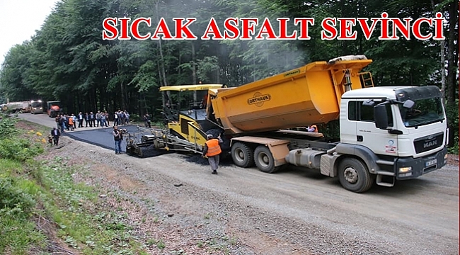 Kızılelma- Çayıralan yolu sıcak asfalt oluyor