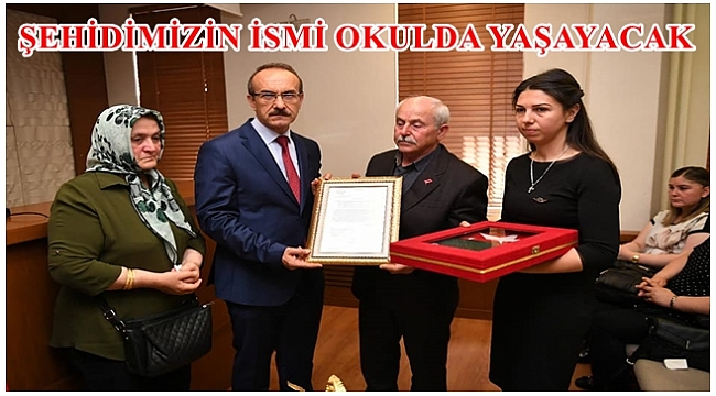 Şehit Pilot Yüzbaşı Ali Şahin Odabaşı'nın ismi okula verildi