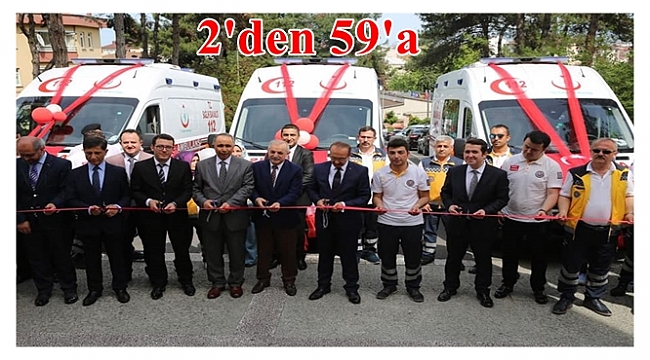 Tam donanımlı 3 adet ambulans hizmete girdi