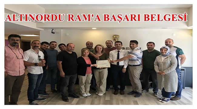 ALTINORDU RAM EMEĞİNİN KARŞILIĞINI ALDI