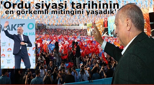 Başkan Yılmaz: Mitinge 50 binin üzerinde katılım oldu