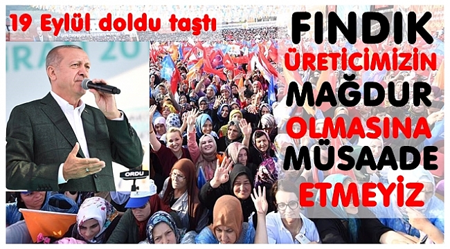 Cumhurbaşkanı Erdoğan Ordu'da konuştu