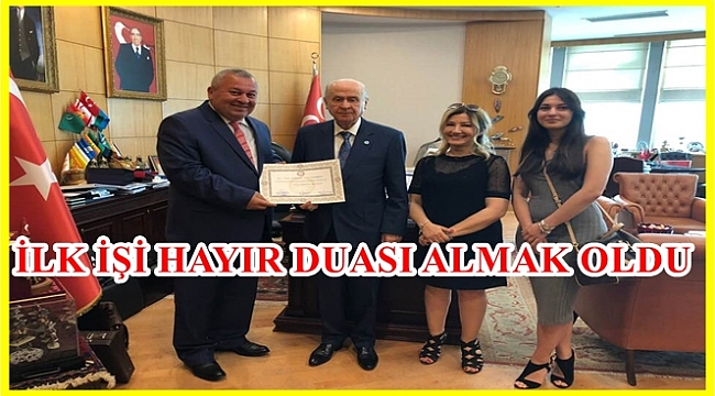 Enginyurt  Bahçeli'nin elini öpüp duasını aldı