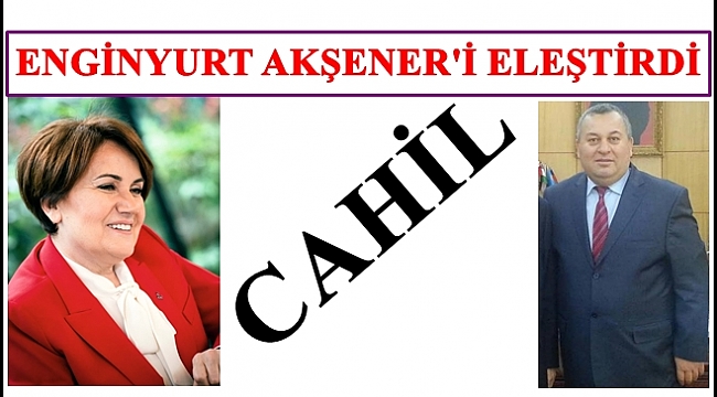 Enginyurt'tan Akşener'e: Sen nasıl Cumhurbaşkanı adayısın