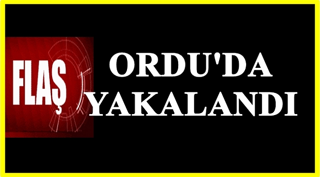 FETÖ'nün imamı eşiyle birlikte Ordu'da yakalandı