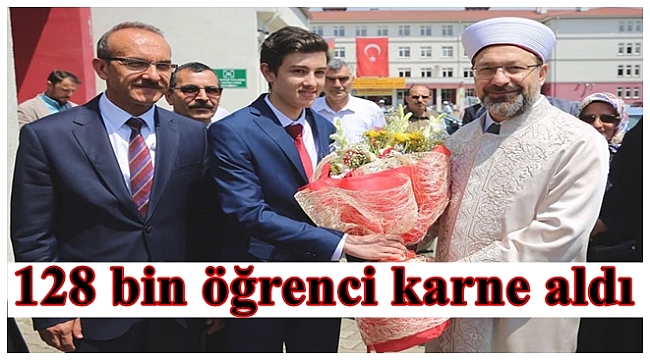 Öğrencilerin karne heyecanı