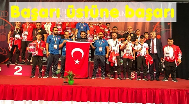 Ordulu sporcular madalyaları topladı