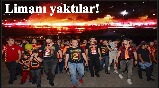 Sarı Kırmızı taraftarlar şampiyonluğu kutladı