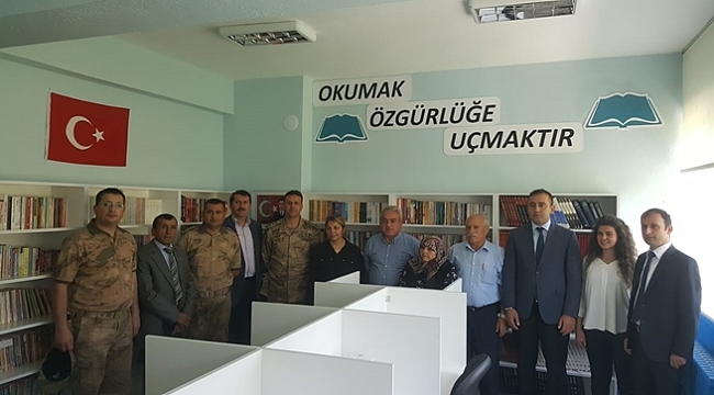 Şehit Astsubay adına kütüphane açıldı