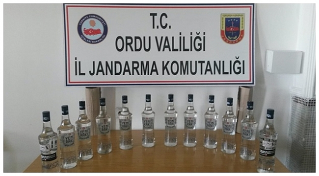 260 şişe bandrolsüz içki ele geçirildi