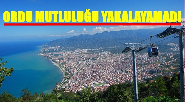 Türkiye'nin mutlu şehirleri açıklandı