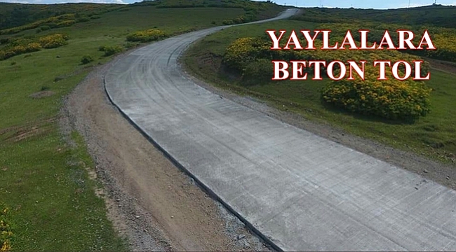 Yaylalar yeşil yolla bağlanıyor